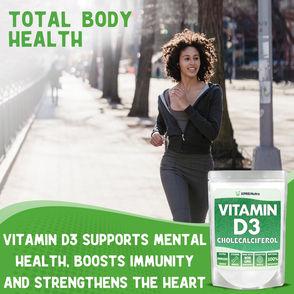 XPRS Nutra Vitamin D3 Powder (Cholecalciferol) - Unflavored VIT D