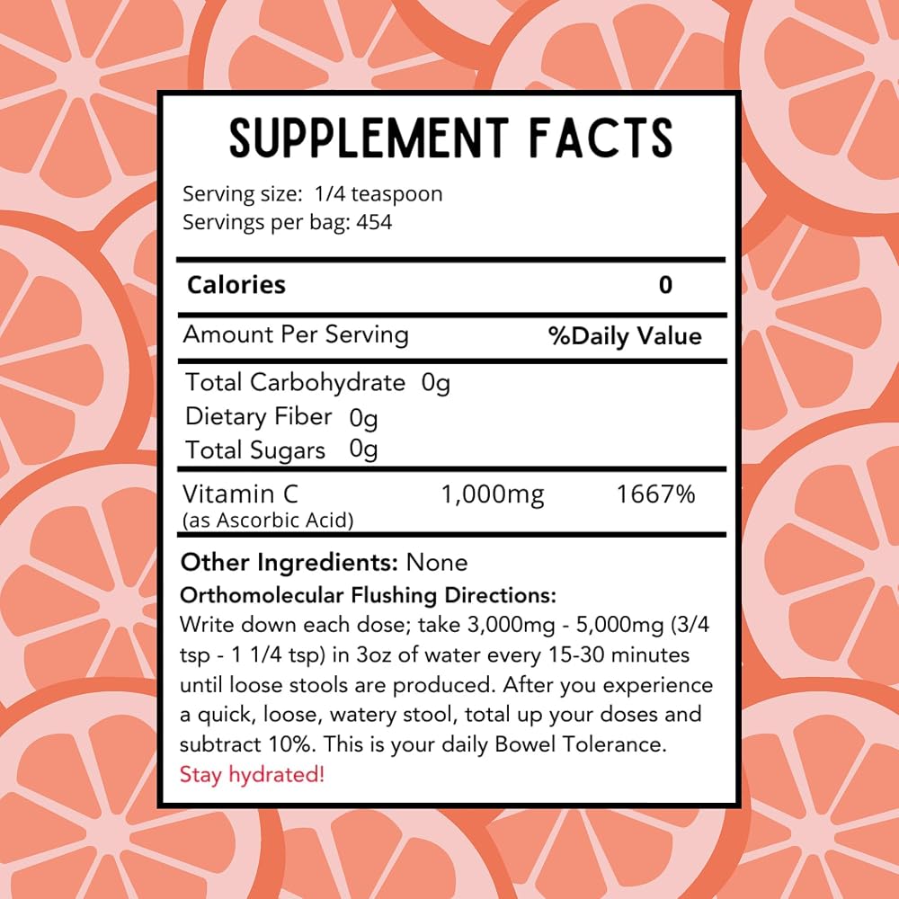 Revitalize Wellness Vitamin C Powder Ascorbic Acid - 454 Servings - image 3