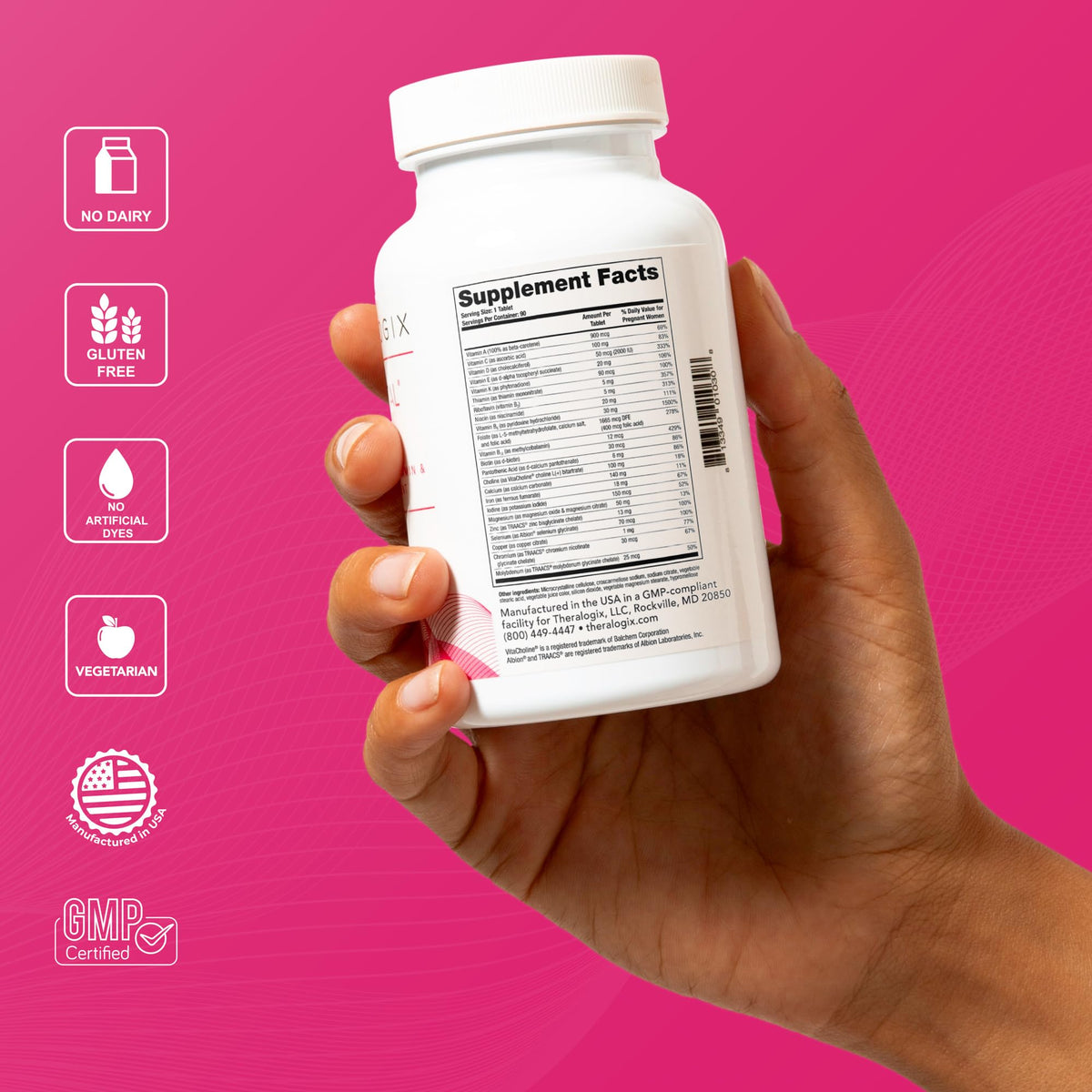 Theralogix TheraNatal Core Fertility Vitamin - 90 Tablets - image 8