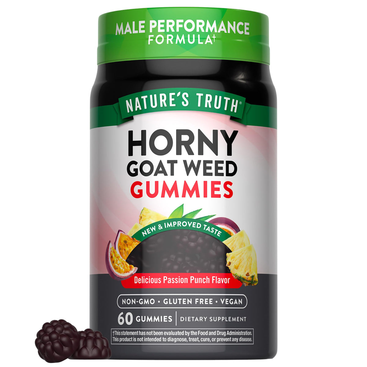 Nature's Truth Horny Goat Weed Gummies with Maca Root - 60 Count