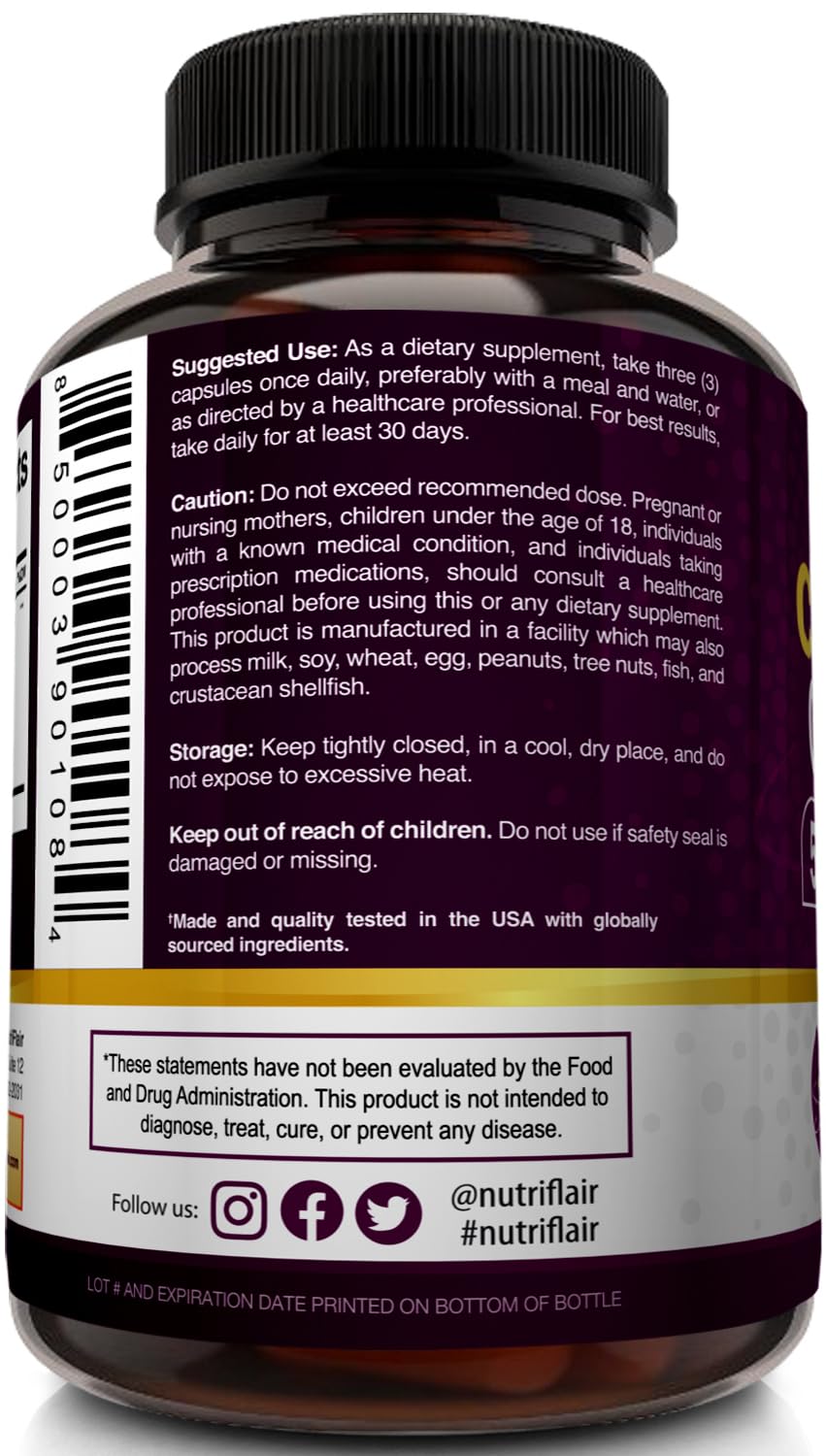NutriFlair Multi Collagen Peptides 2250mg - 180 Capsules - image 6