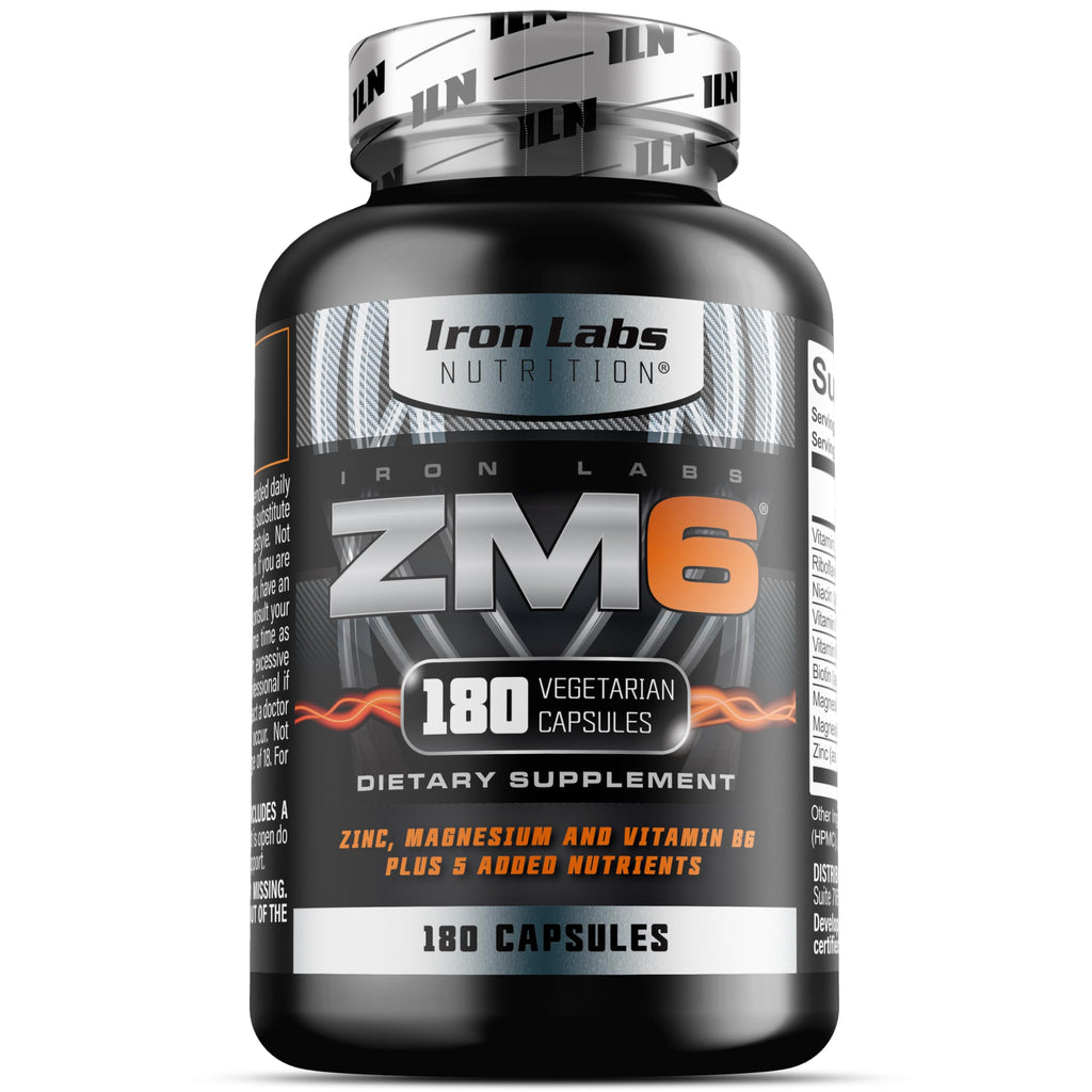 Iron Labs Nutrition ZM6 High Strength Zinc Magnesium - 180 Capsules - image 7