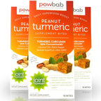 powbab Peanut Turmeric Bites Organic Curcumin