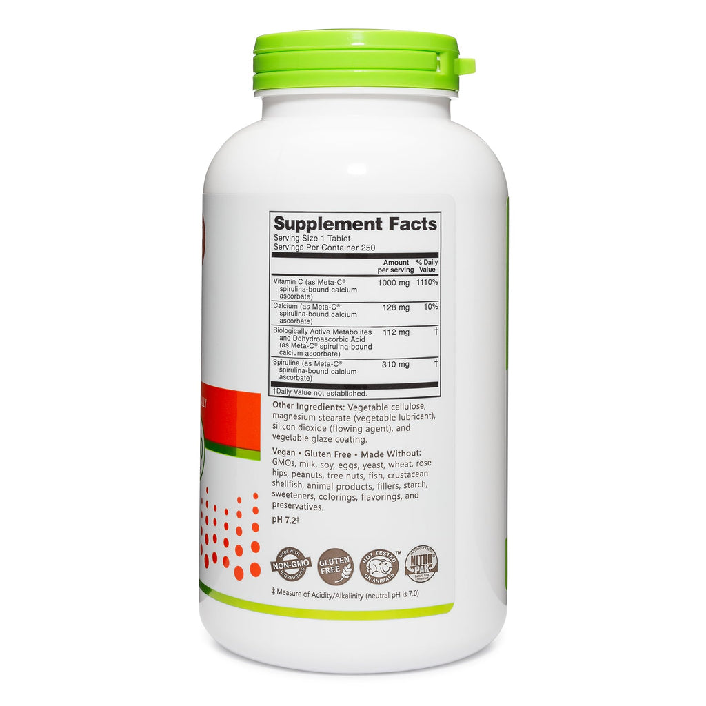 NutriBiotic Meta-C Vitamin C 1000 mg Antioxidant Support - 250 Tablets - image 3
