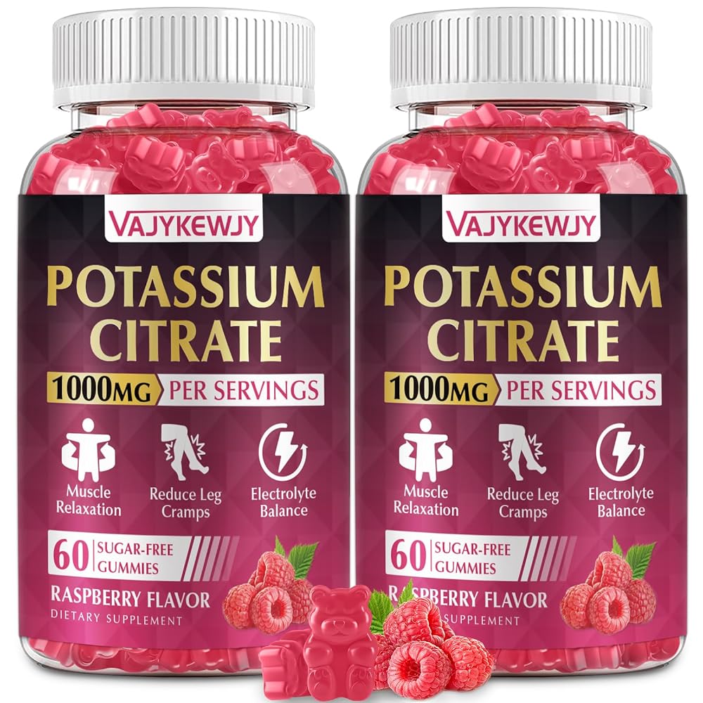 VAJYKEWJY 2 Pack Potassium Citrate Gummies