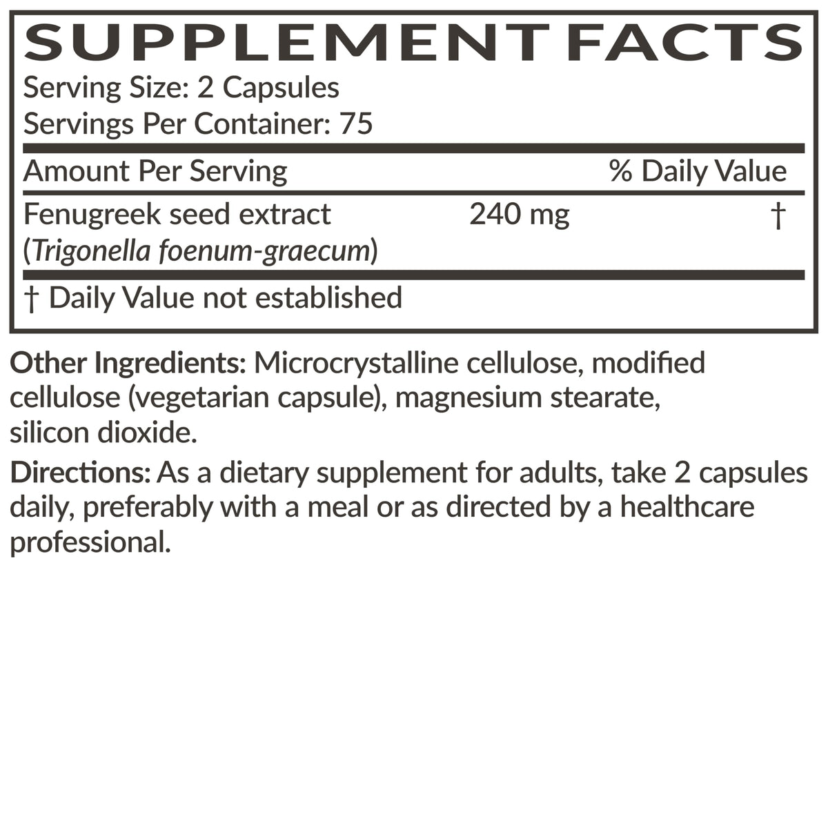 Futurebiotics Fenugreek Extra Strength 2400 MG Supports Overall Good