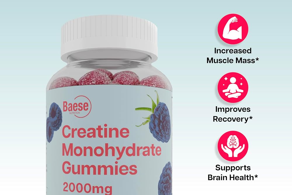 Baese Nutrition Creatine Monohydrate Gummies - 20 Count - image 3