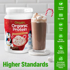 Orgain Organic Vegan 21g Protein Powder, Peppermint Hot Cocoa, 1.02 lb
