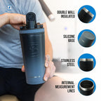 Ice Shaker Insulated Stainless Steel Shaker Bottle - 26oz - image 2