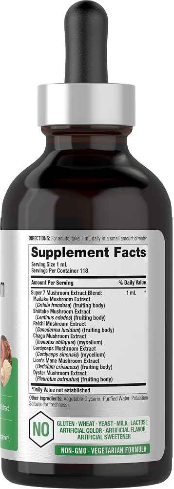 Horbäach Mushroom Complex Liquid Drops - 4 Fl Oz - image 2