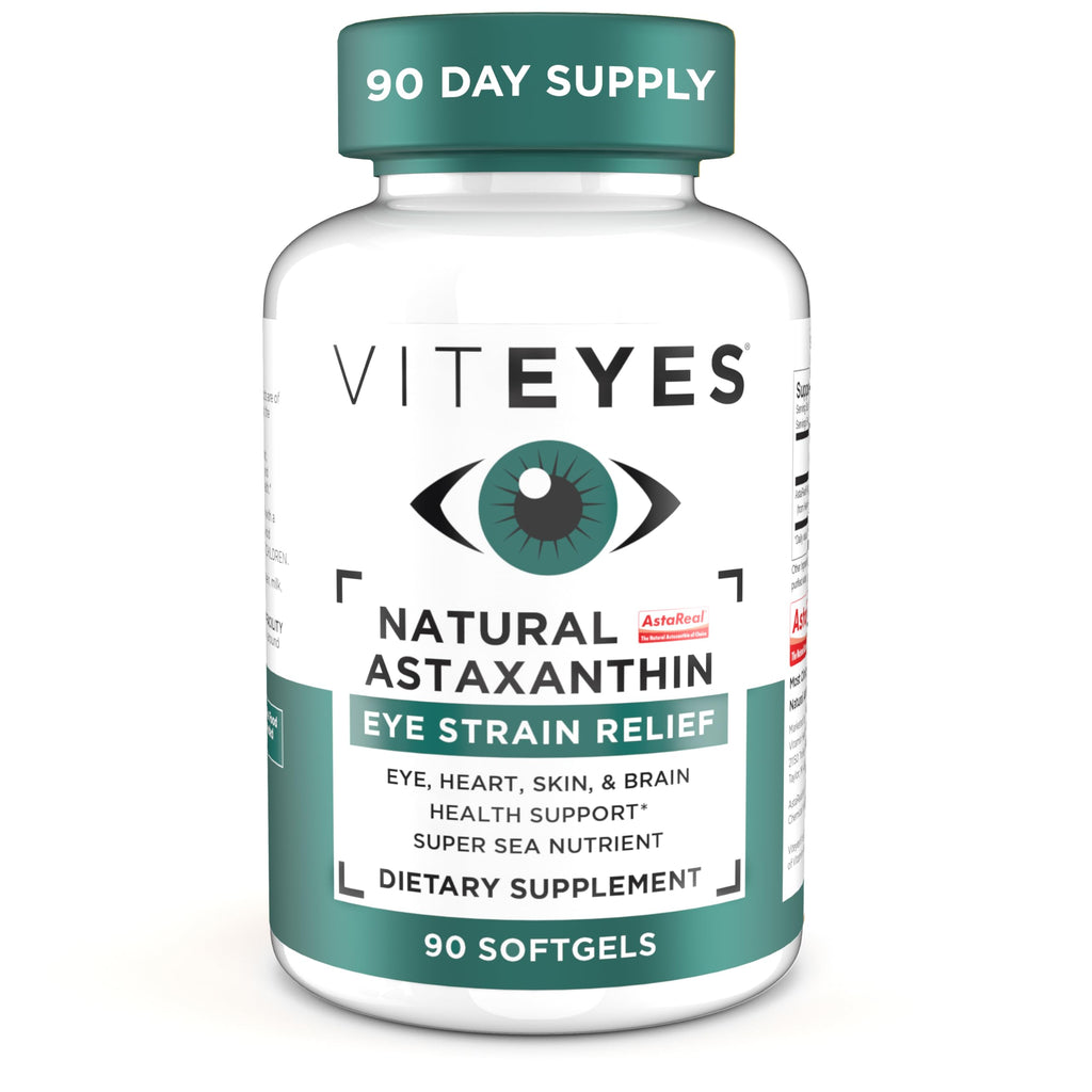 Viteyes Natural Astaxanthin Eye Strain Relief - 90 Softgels