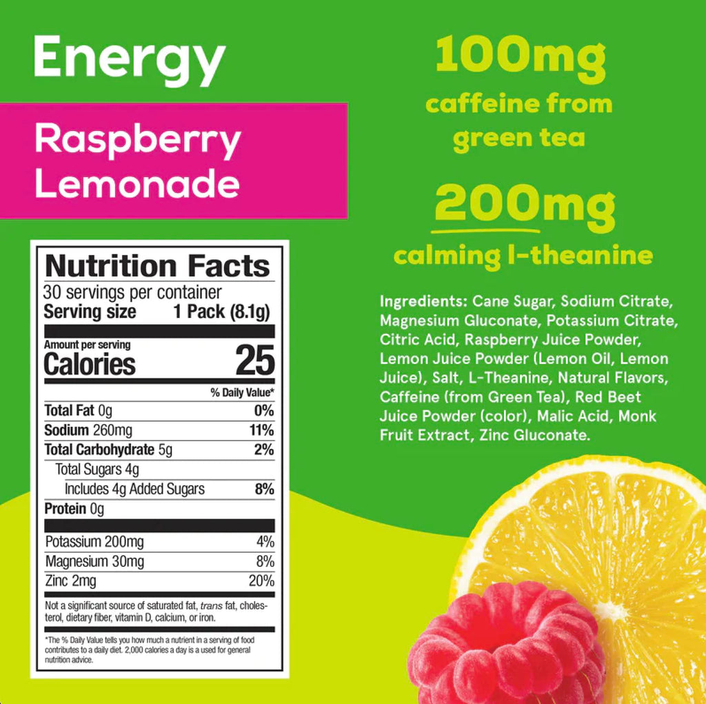 Hydrant Energy Electrolyte Powder Raspberry Lemonade - 30 Sticks - image 2