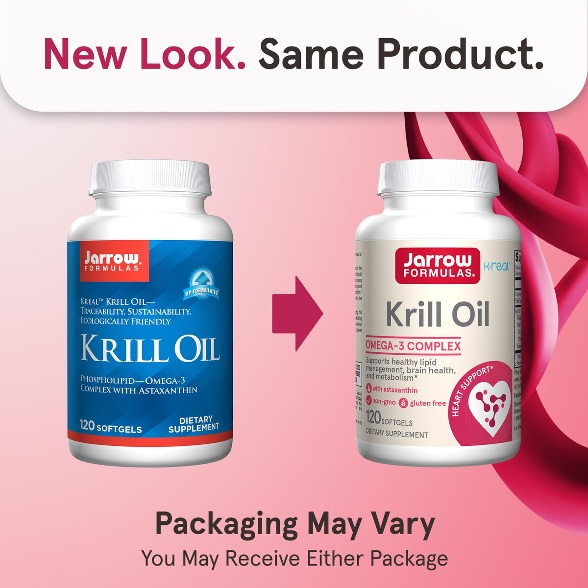 Jarrow Formulas Krill Oil Omega-3 with Astaxanthin - 120 Softgels - image 2