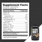 NutraBio Classic Whey Protein Powder Supplement - 25g of Protein Per