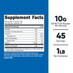 Nutricost C8 MCT Oil Powder - 95% C8 MCT Oil Powder