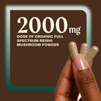 OM MUSHROOM SUPERFOOD Reishi Mushroom Capsules Stress Relief - 90 Count - image 5