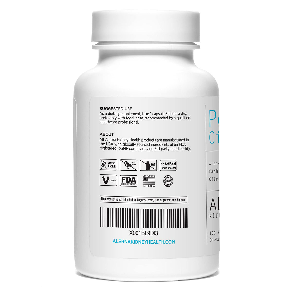 Alerna Kidney Health Alerna: Potassium Citrate 99mg