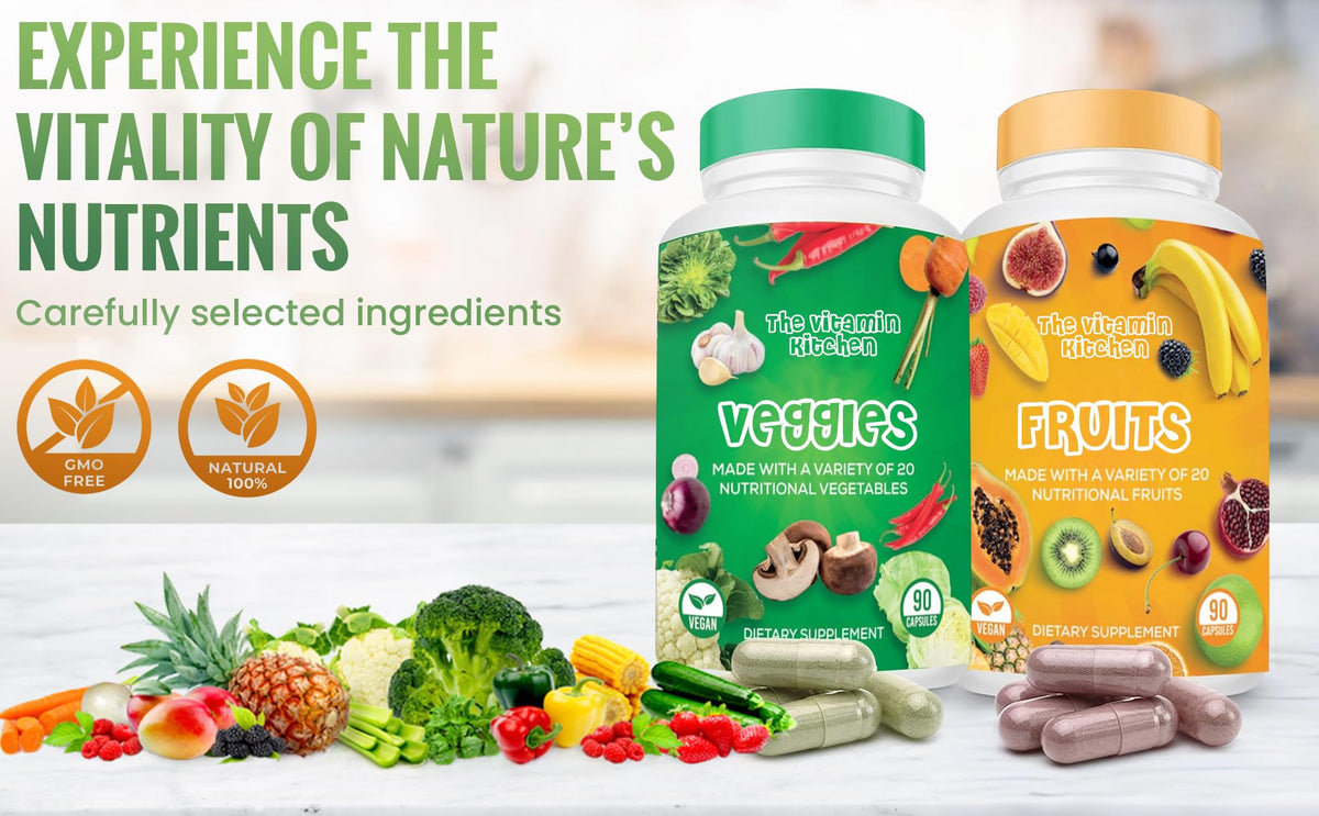 The Vitamin Kitchen Fruit and Veggie Supplements - 180 Capsules - image 4