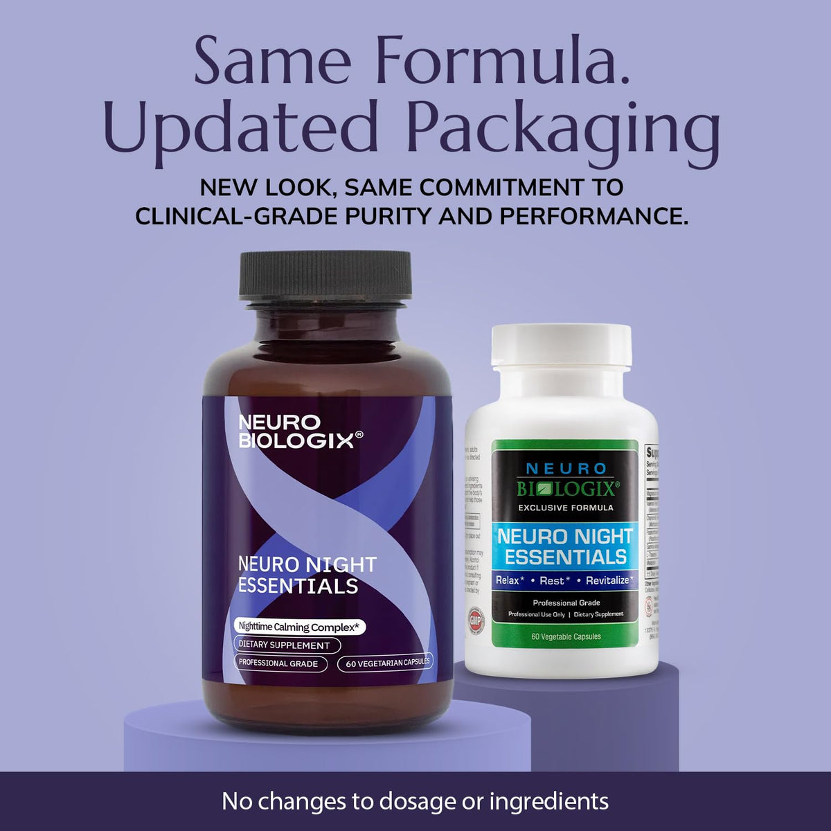 Neurobiologix Neuro Night Essentials Sleep Support - 60 Vegetarian Capsules - image 2