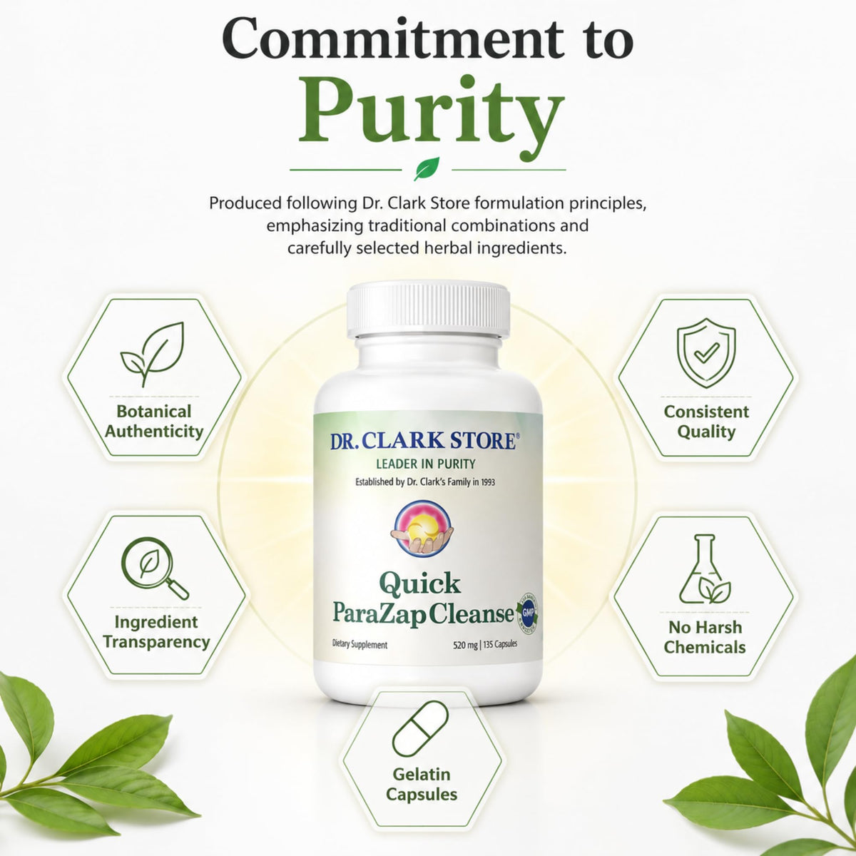 Dr Clark Quick Para-Zap Cleanse Supplement 520mg - 135 Capsules - image 5