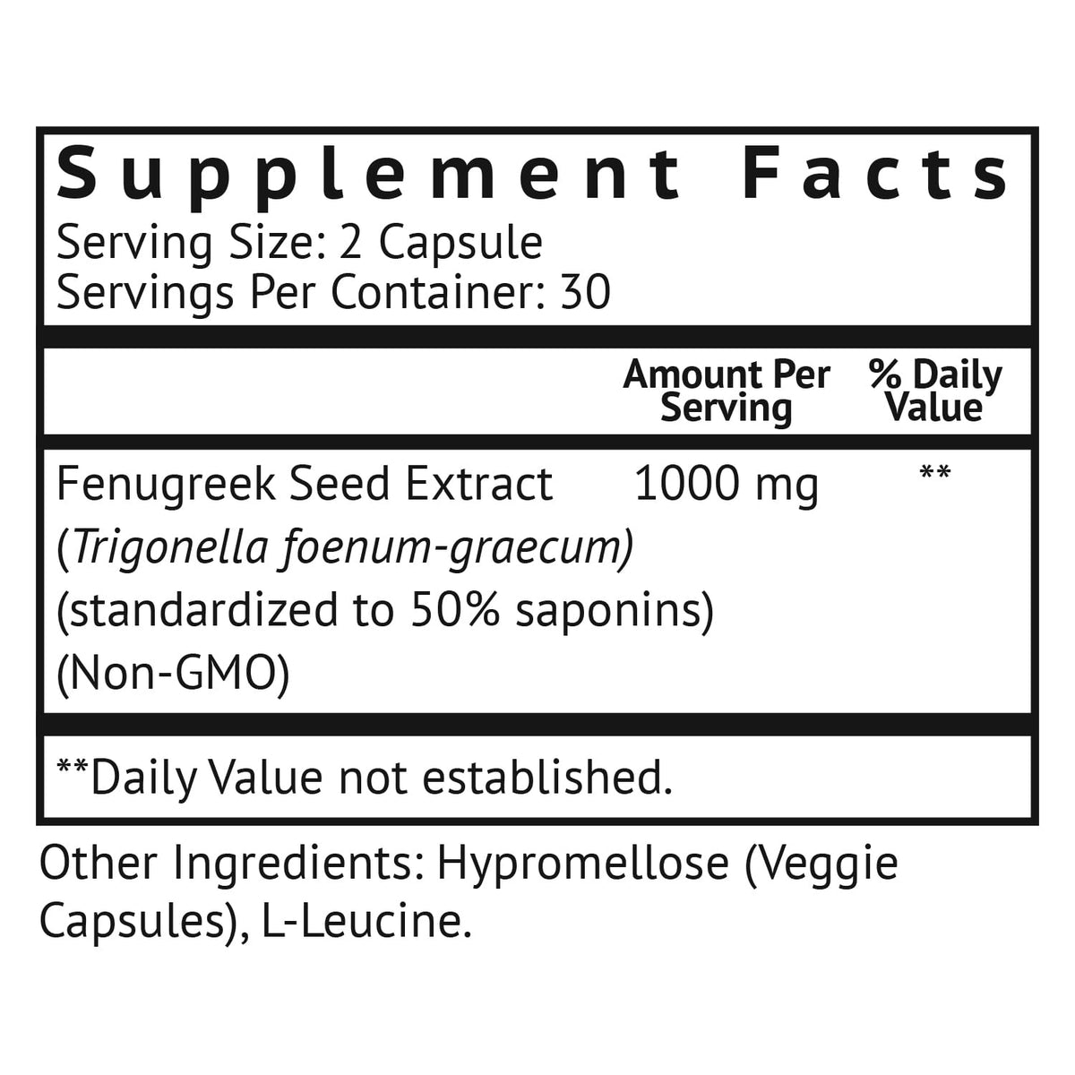 VitaMonk FenuTrax Fenugreek Extract Testosterone Support - 60 Capsules - image 2
