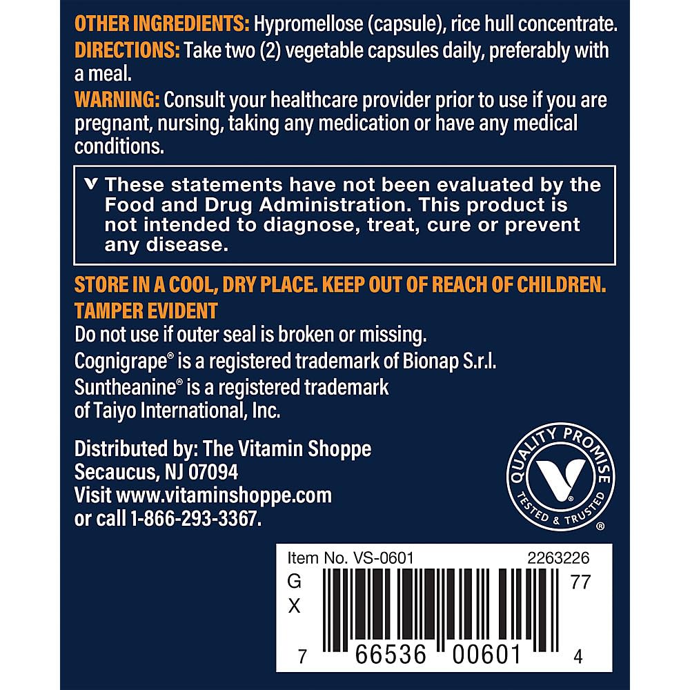 Vthrive Neuro Brain Health Cognitive Support - 90 Vegetarian Capsules - image 3