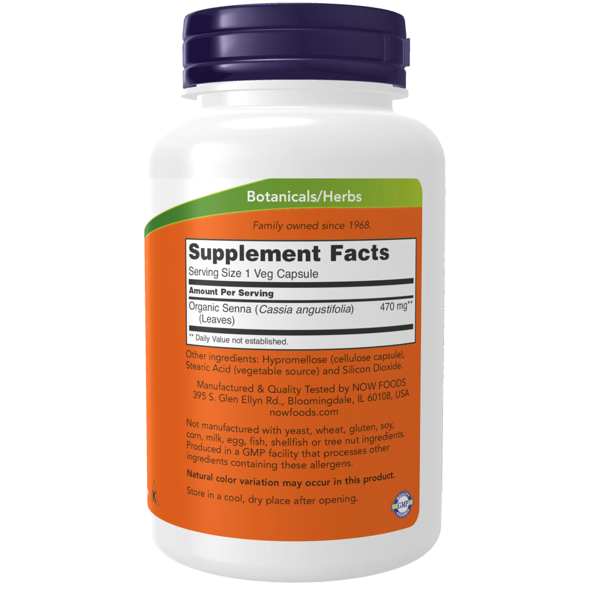 NOW Supplements Senna Leaves 470 mg Supports Regularity - image 2