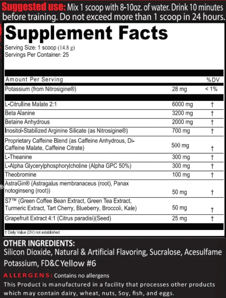 FRONTLINE FORMULATIONS Crucible Pre-Workout Powder