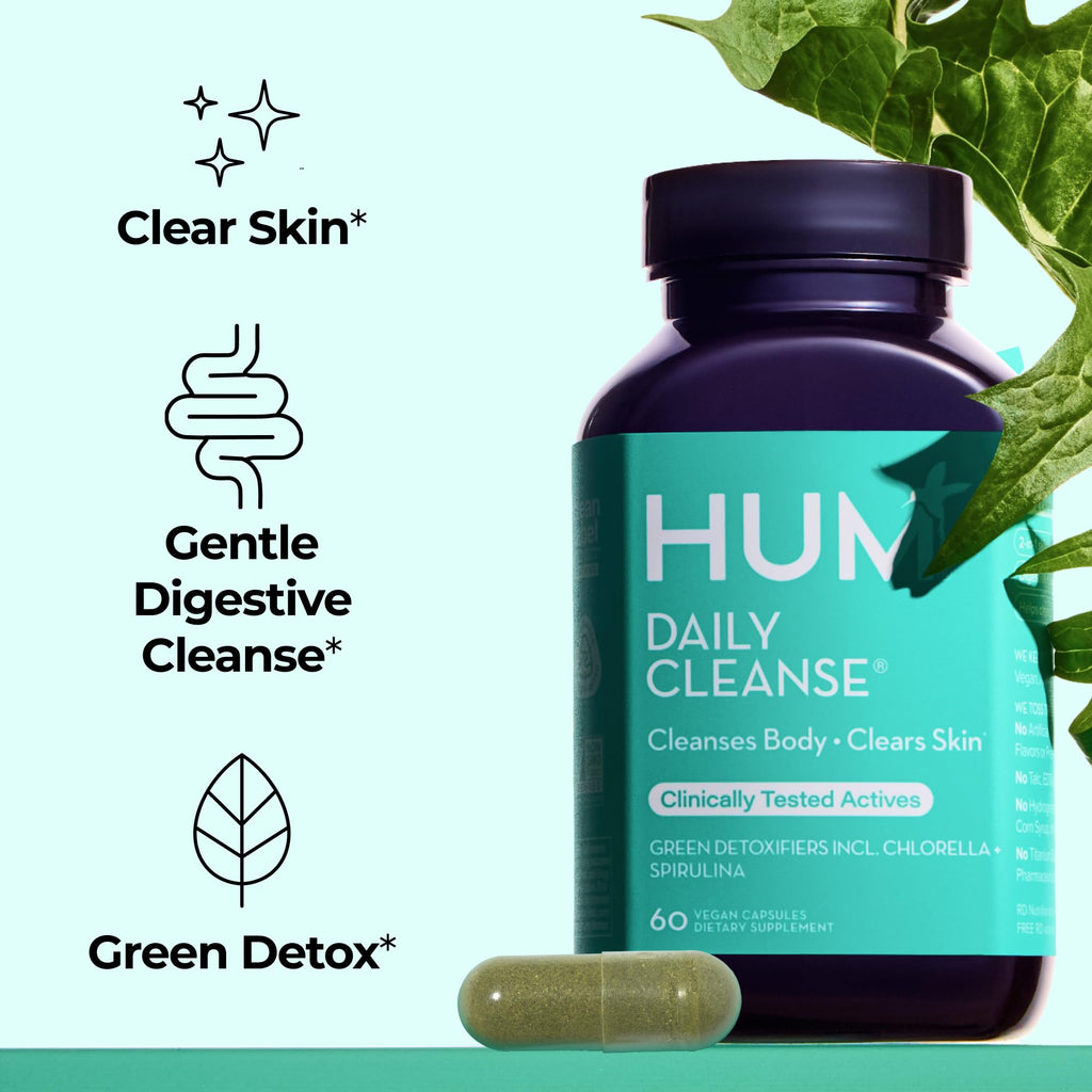 HUM Daily Cleanse Skin Health Supplement - 60 Capsules - image 2