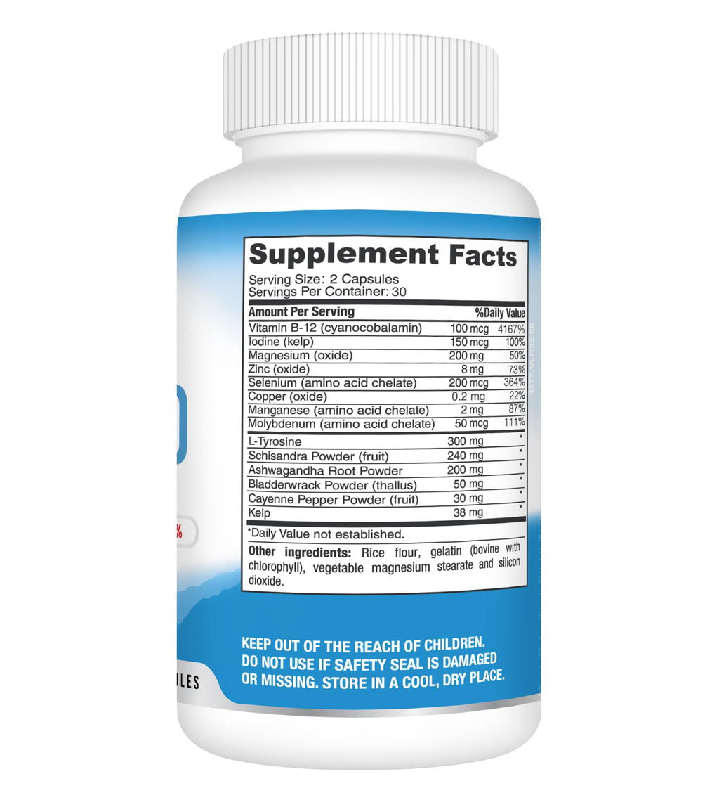 Best Earth Naturals Thyroid Support Supplement - 60 Capsules - image 5