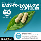 Nutrivein Premium Organic Irish Sea Moss Capsules 1600mg - 120 Vegan Caps - image 5