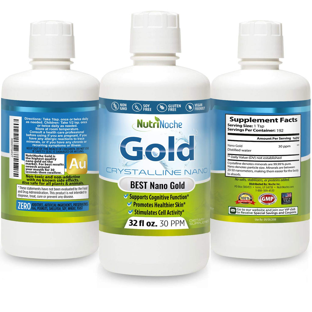 Nutrinoche Colloidal Gold - The Best Colloidal Gold Mineral Supplement