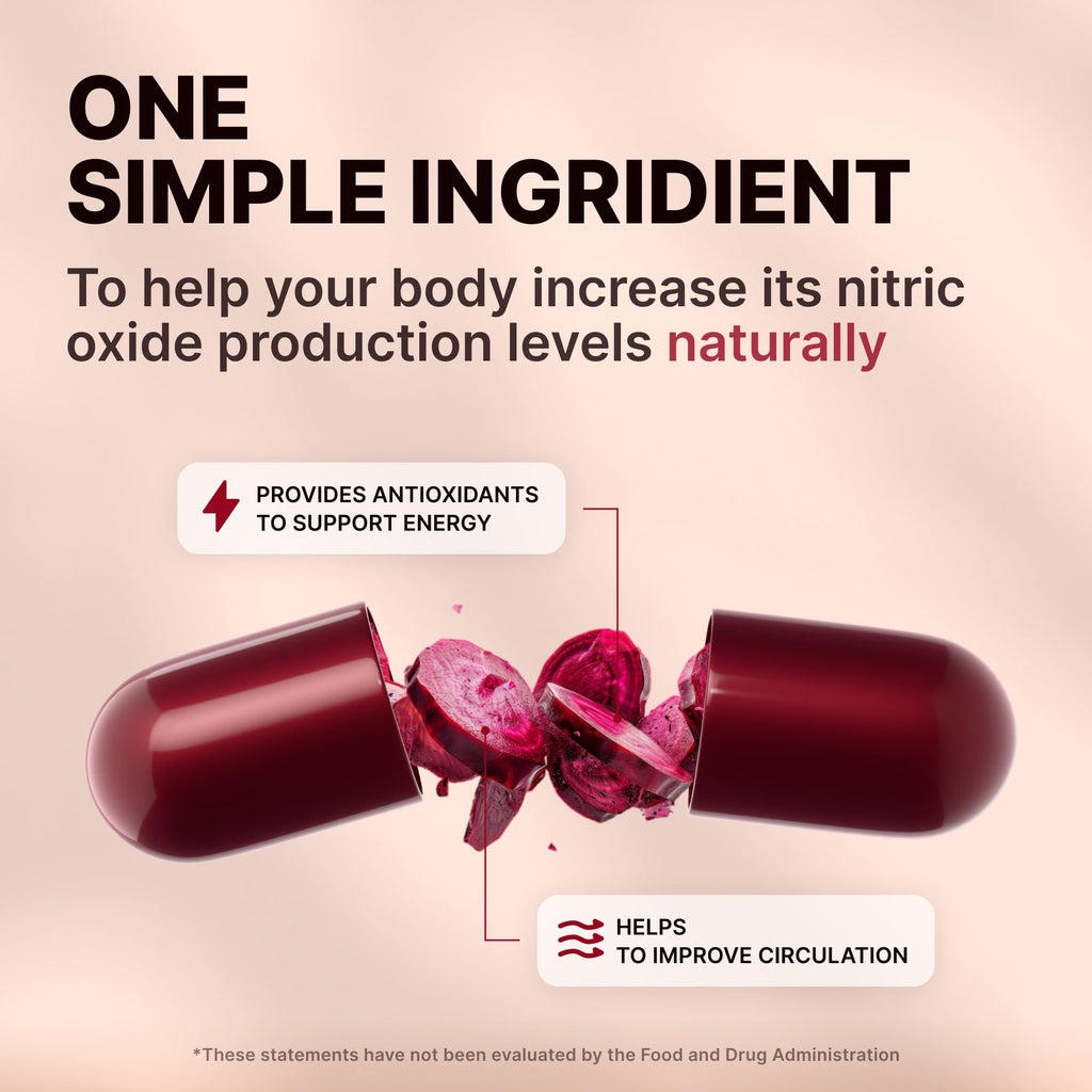 Nature's Pure Blend Organic Beet Root Powder Capsules - 60 Count - image 3