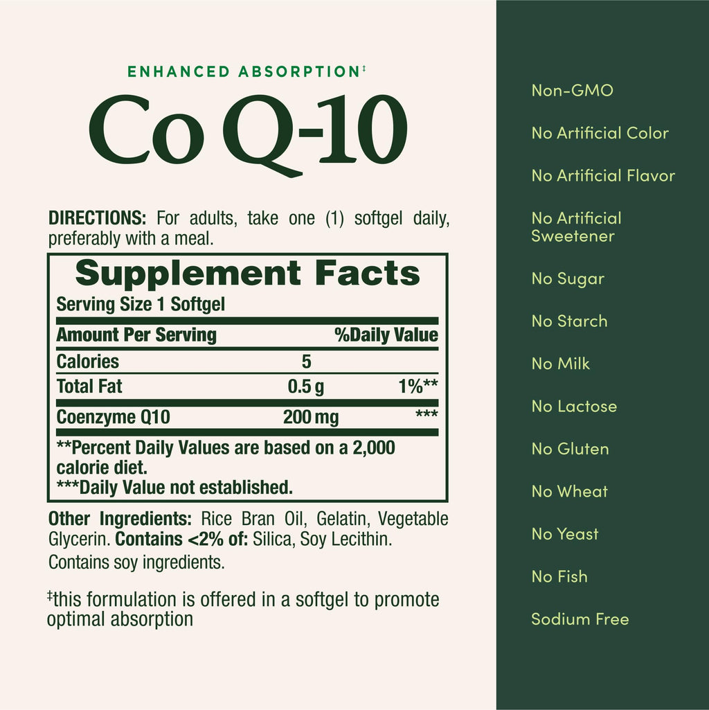 Nature's Bounty CoQ10 200mg Softgels - 160 Softgels - image 5