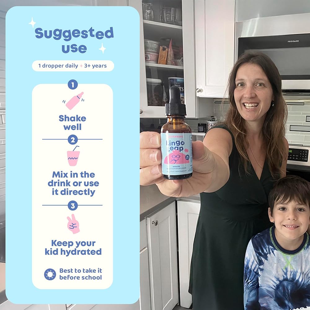JoySpring LingoLeap Kids Zeolite Drops with B12 and D3 - 30 Servings - image 7