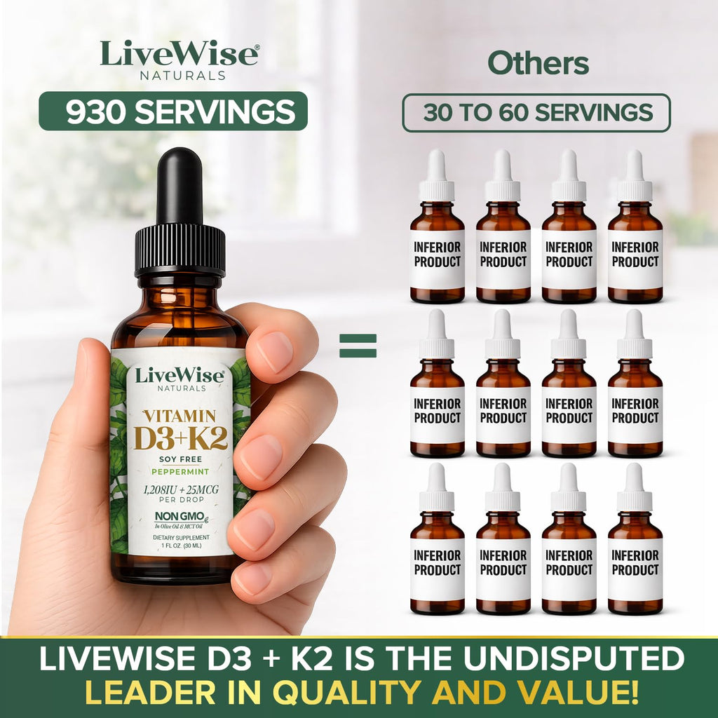Live Wise Naturals Vitamin D3+K2