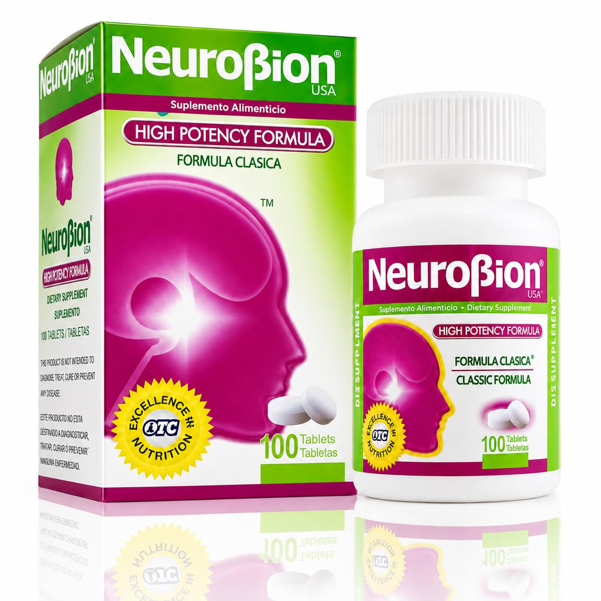 Neurobion High Potency Classic Formula B-Complex - 100 Tablets