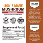BioSchwartz Organic Lion's Mane Supplement - 90 Capsules - image 2