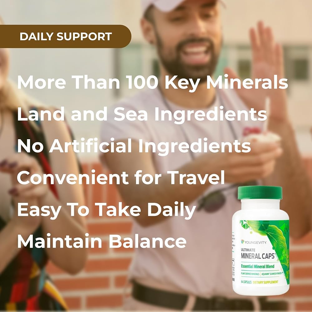 Youngevity Ultimate Mineral Caps 70+ Full Spectrum Trace Minerals - 256 Capsules - image 4