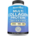 Nutrivein Premium Multi Collagen Capsules 2250mg - 180 Capsules