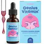 JoySpring Genius Vitamin Kids B Complex Drops with Elderberry - 30 Servings