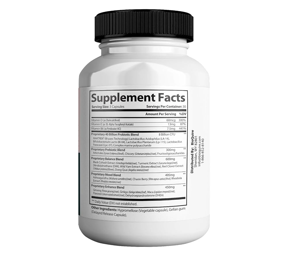 BIOQUIRE Thrivessa Max Menopause Support Supplement - 180 Capsules - image 2