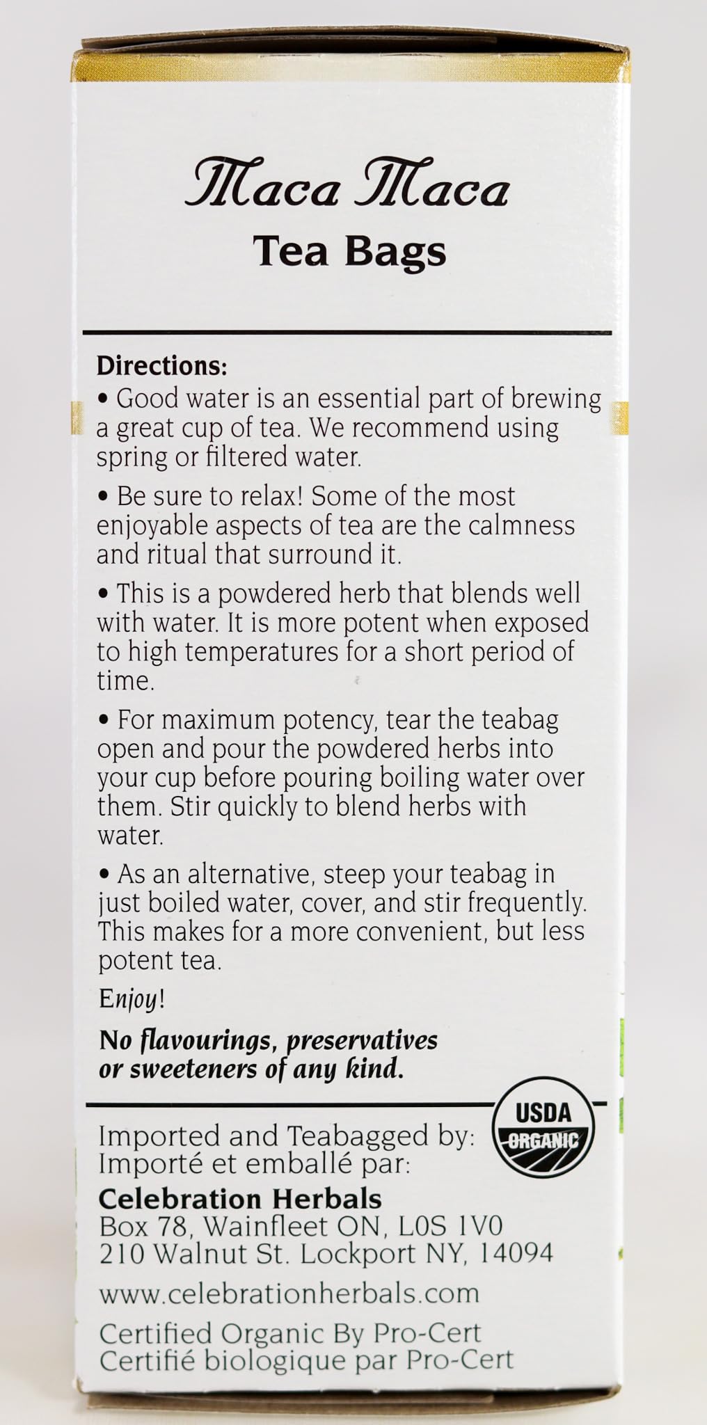 Celebration Herbals Maca Root Powder Organic - 24 Bag - image 4