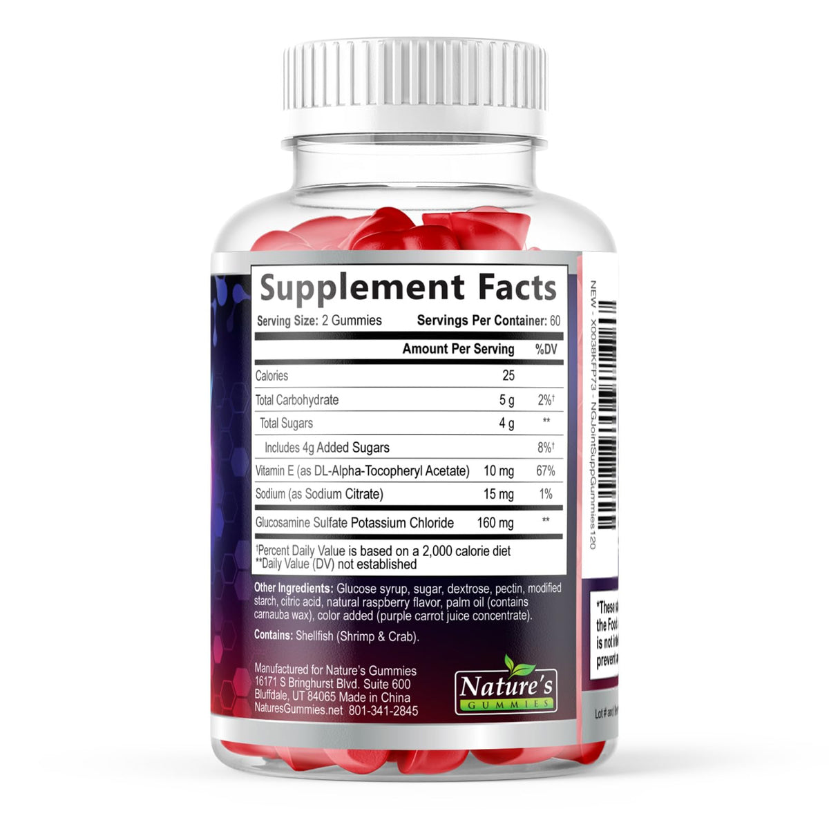 Nature's Gummies Joint Support Gummies - Extra Strength Glucosamine