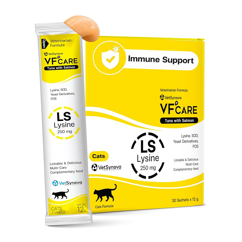 VFCARE L-Lysine for Cats 250mg Immune Support - 30 Sachets