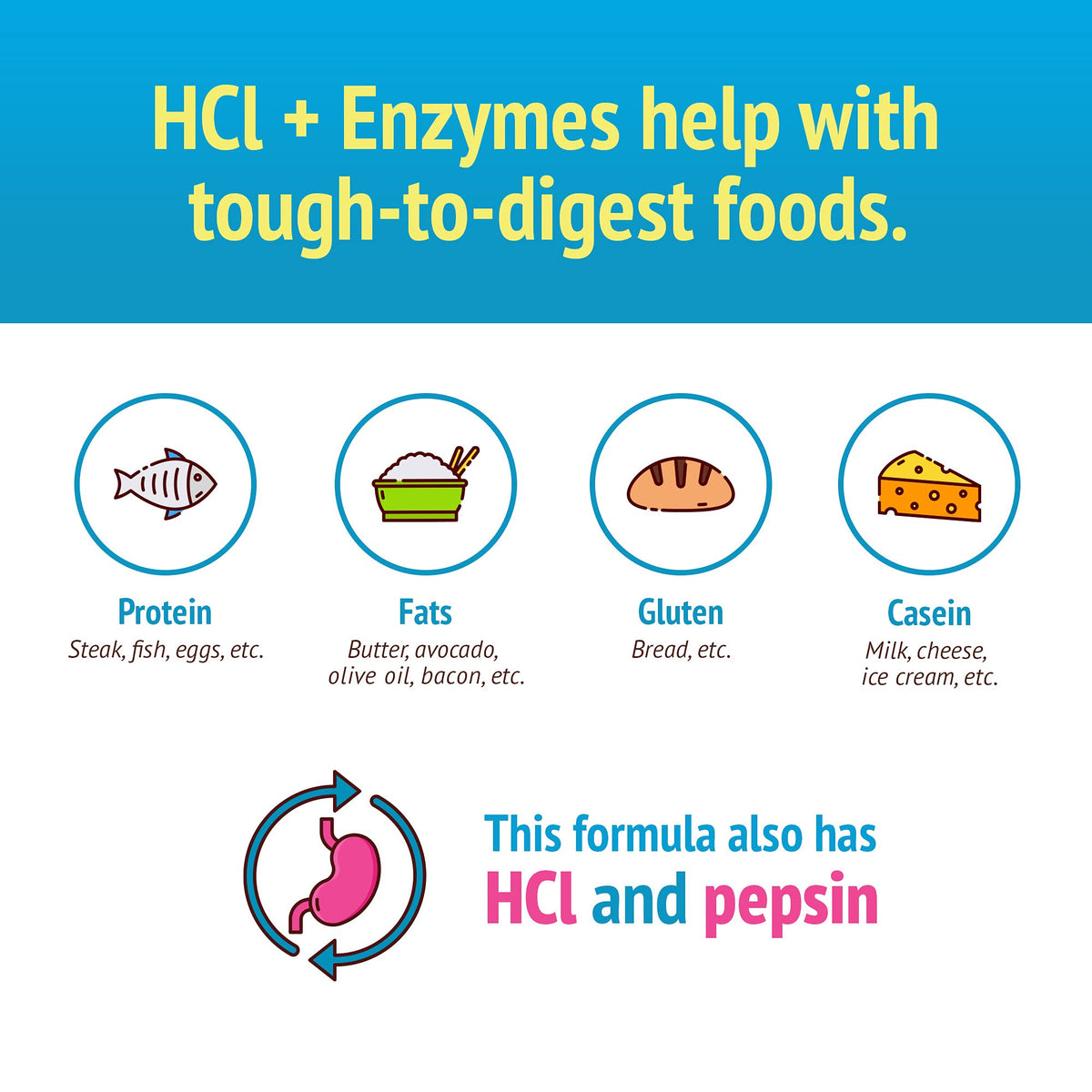 Smidge HCl + Enzymes Digestion Support - 120 Capsules - image 4