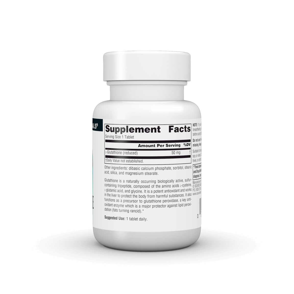 Source Naturals Reduced Glutathione 50 mg - 30 Tablets - image 3