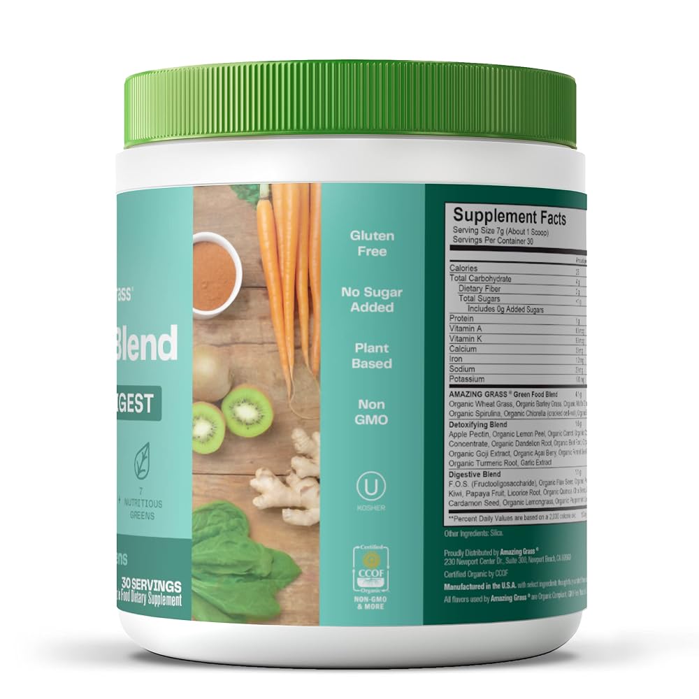Amazing Grass Greens Blend Detox and Digest Clean Greens, 30 Servings - image 7