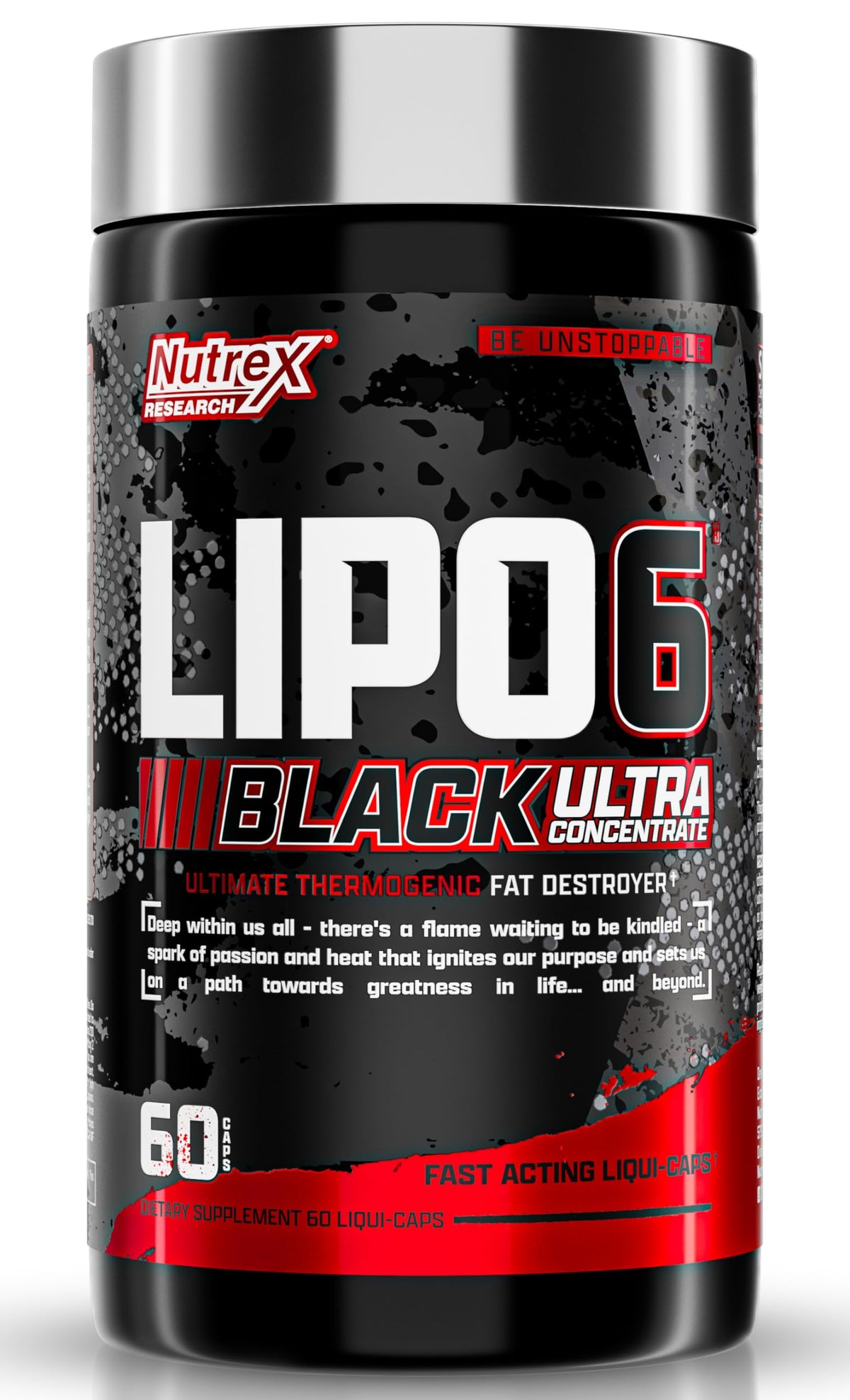 Nutrex Research Lipo-6 Black Ultra Concentrate Fat Burner - 60 Capsules